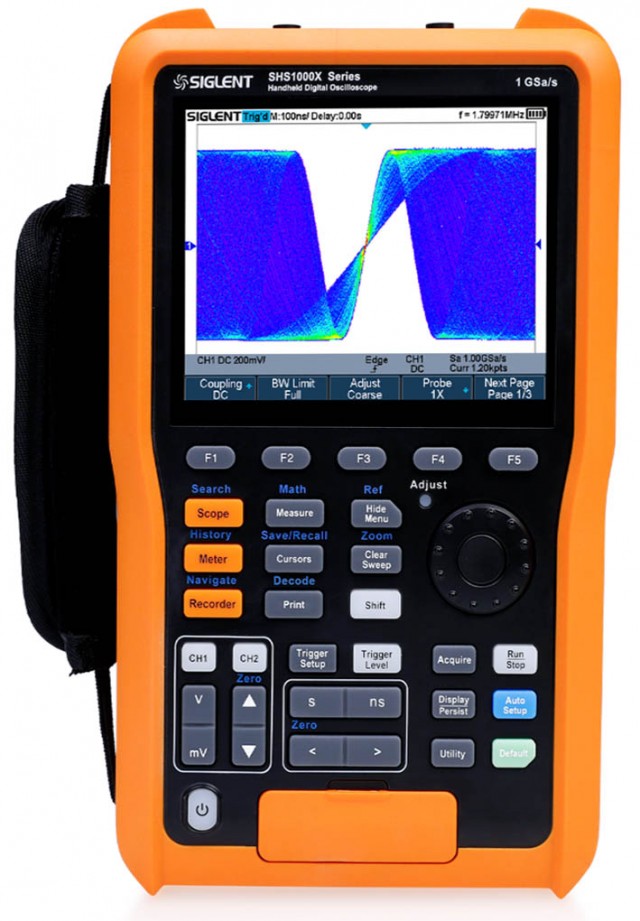 Image pro obrázek produktu Osciloskop Siglent SHS 1102X digitální bateriový ruční osciloskop, 2 kanály